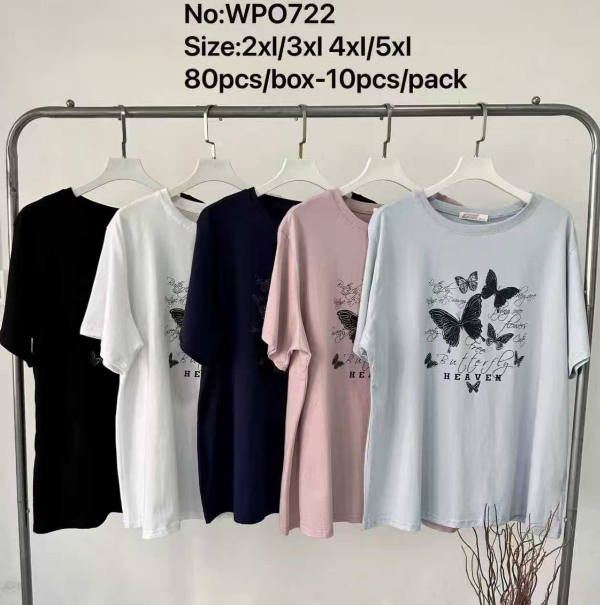 Bluzki damskie Roz 2XL-5XL, Mix Kolor Paczka 10 szt